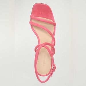 Veronica Beard Pink Suede Strappy Sandal
